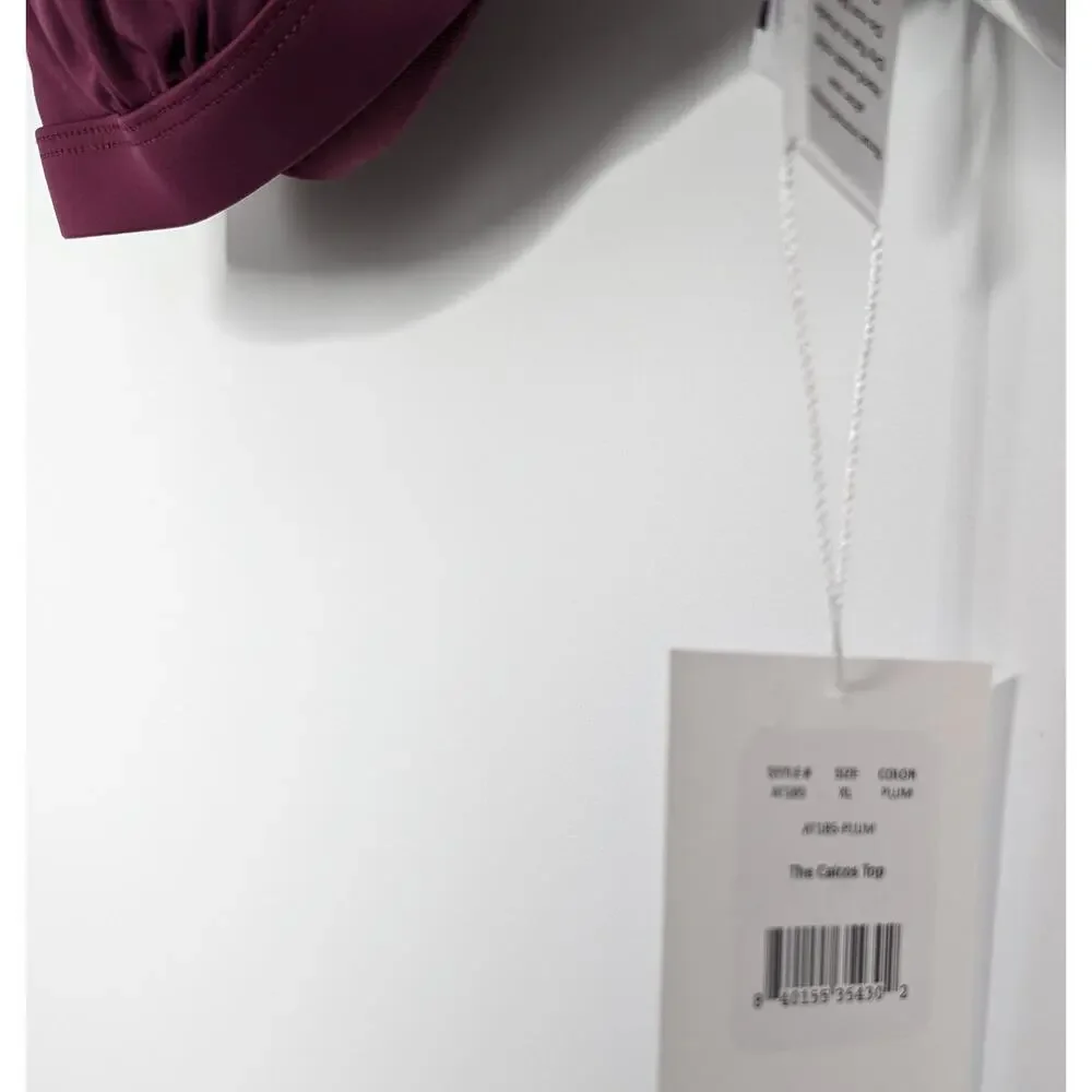 Andie Swim Bikini Top The Caicos Plum Red Size XL